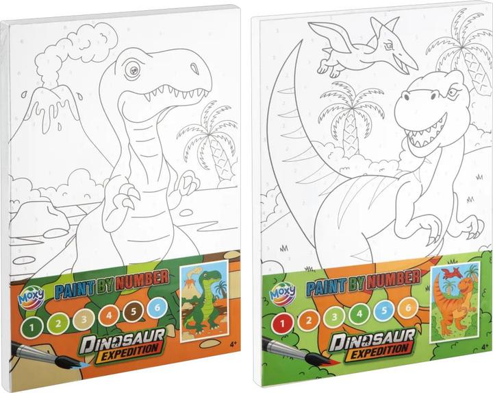 Actual product image Grafix Dino paint-by-numbers colour set (assorted - 1 piece)