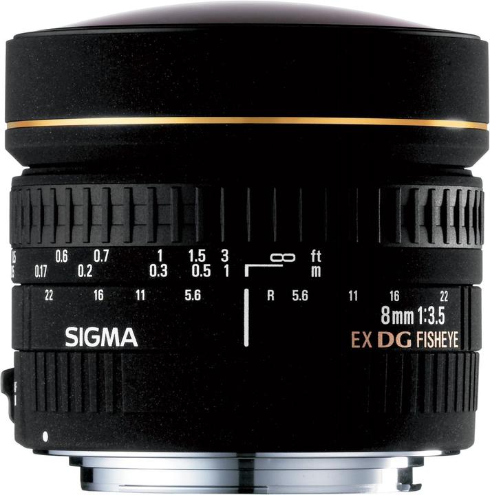 Image du produit Sigma 8mm, f/3.5 EX DG Circular Fisheye, Canon EF (Canon EF, Canon EF-S, Plein format)