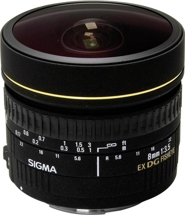 Image du produit Sigma 8mm, f/3.5 EX DG Circular Fisheye, Canon EF (Canon EF, Canon EF-S, Plein format)
