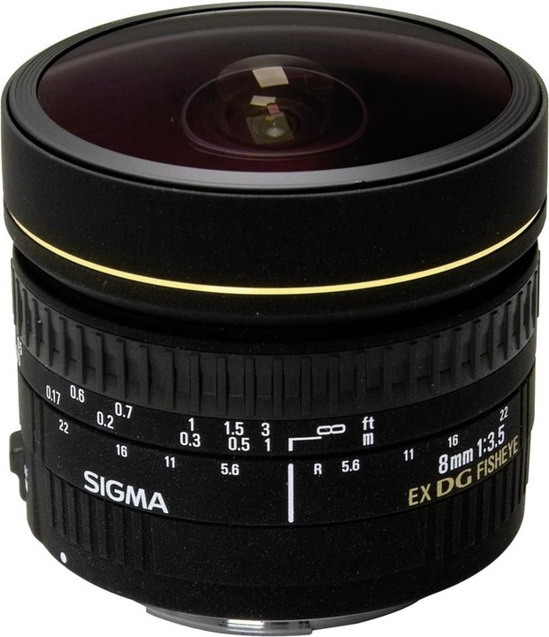 Image du produit Sigma 8mm, f/3.5 EX DG Circular Fisheye, Canon EF (Canon EF, Canon EF-S, Plein format)