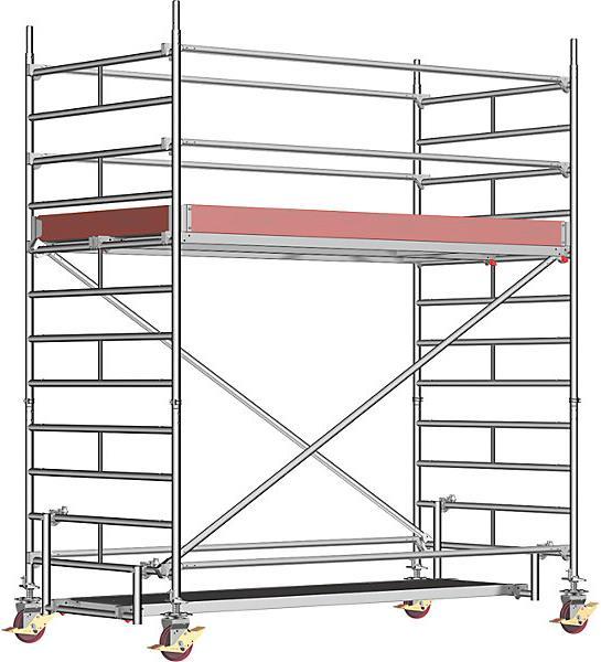 Produktbild kaiserkraft Universal-Fahrgerüst (Mehrzweckleiter, 200 cm)