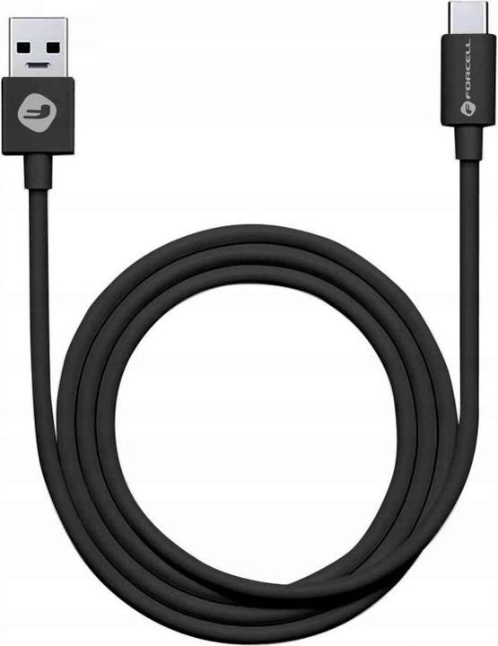 Image du produit Forcell Cable C319 cable USB A to Type C 2,1A TUBE 1 m black (1 m, USB 2.0)