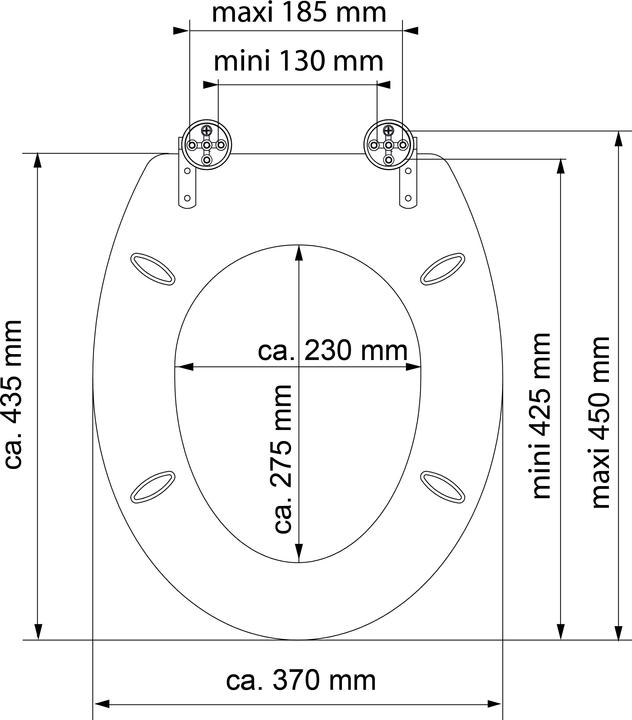 Actual product image Schütte MDF HG WC-Sitz BLUE WOOD