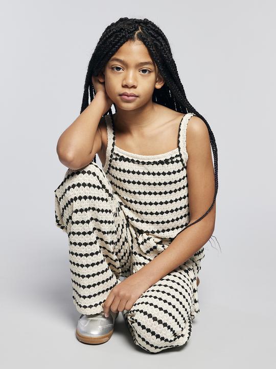 Actual product image Jonen Mädchen Top mit schmalen Träger aus Fantasiestrick (128)