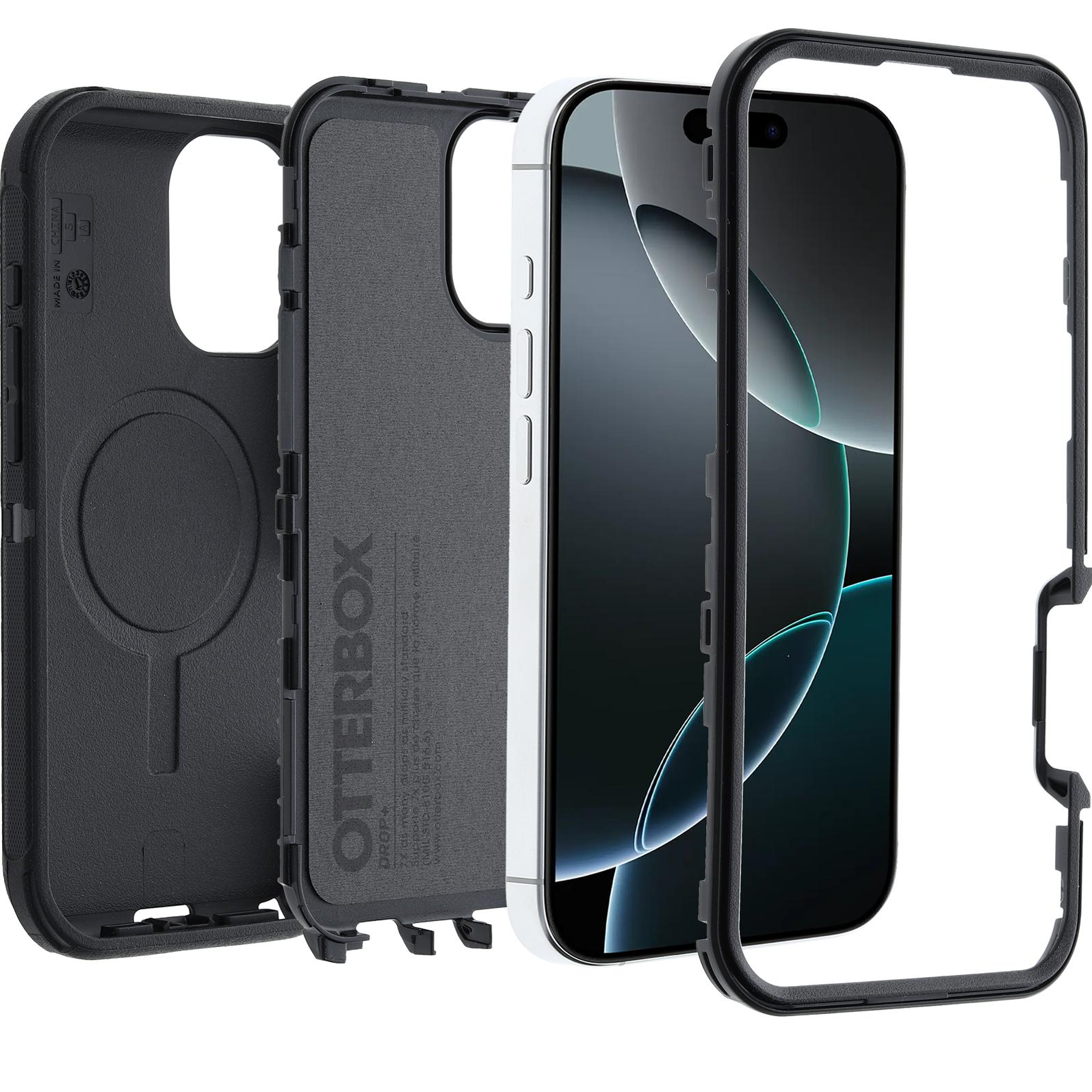 Thumbnail - OtterBox Defender mit MagSafe (Apple iPhone 16 Pro), Smartphone Hülle, Schwarz