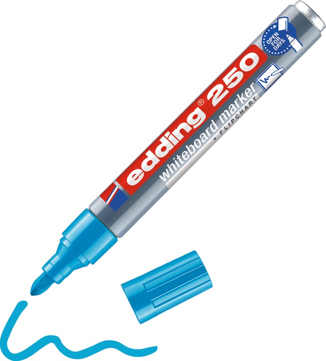 Produktbild Edding 250 (Hellblau, 3 mm, 1 x)