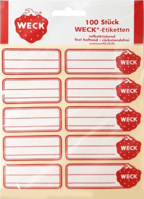 Produktbild Weck Selbstklebeetiketten