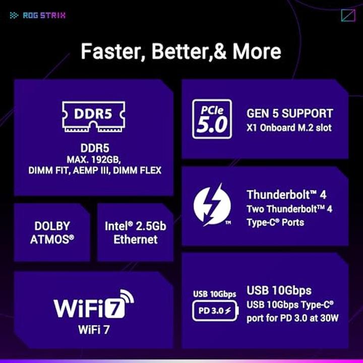 Actual product image ASUS MB Rog Strix Z890-F Gaming Wifi (LGA 1851, Intel Z890, ATX)