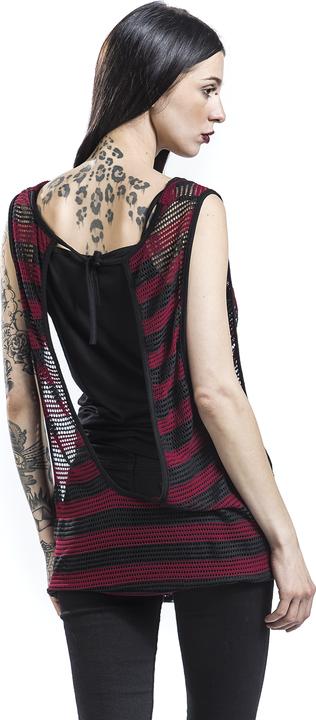 Produktbild RED by EMP 2 in 1 Double Layer Stripe Mesh Top (S)