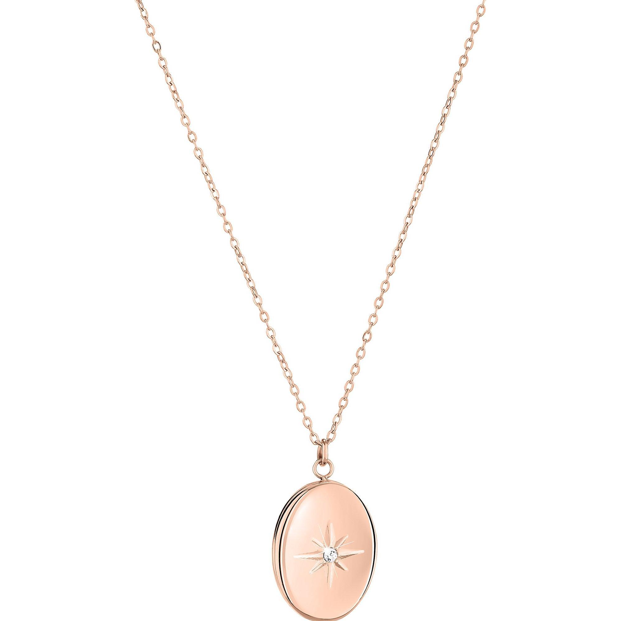 Tamaris, Halsschmuck, Elegant bronze necklace with medallion TJ-0097-N-50 (L), (Edelstahl, 45 cm)