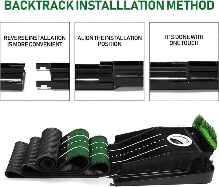 Immagine prodotto Huaen Golf Putting Matte mit Auto Return 2,4 m