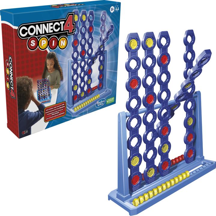 Actual product image Hasbro Gaming Connect 4 Spin Game, Features Spinning Connect 4 Grid, Game for 2 Players, Strategy Game for Familie (2 Players)