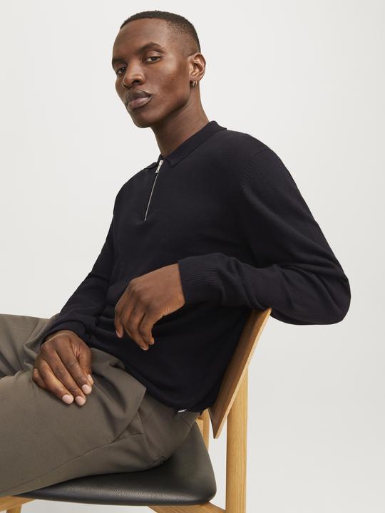 Image du produit Jack & Jones Jjeemil Knit Polo Half Zip Ls Noos (XS)