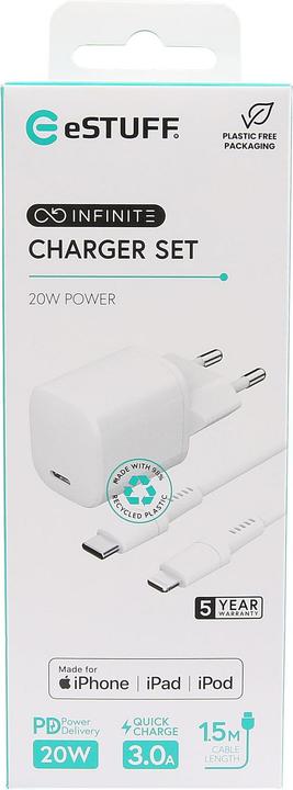 Actual product image eSTUFF INFINITE Charger Kit PD 20W (20 W)