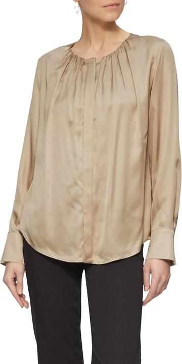 Immagine prodotto s.Oliver Bluse Satinbluse mit Raffung und verdeckter Knopfleiste (46)