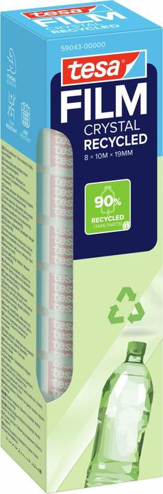 Produktbild tesa tesafilm® ECO & CRYSTAL Klebeband 8 Rollen je 10m:19mm (19 mm)