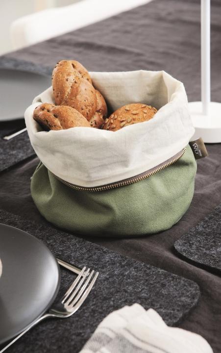 Actual product image Easy Life Cotton bread bag 20cm heatable, green