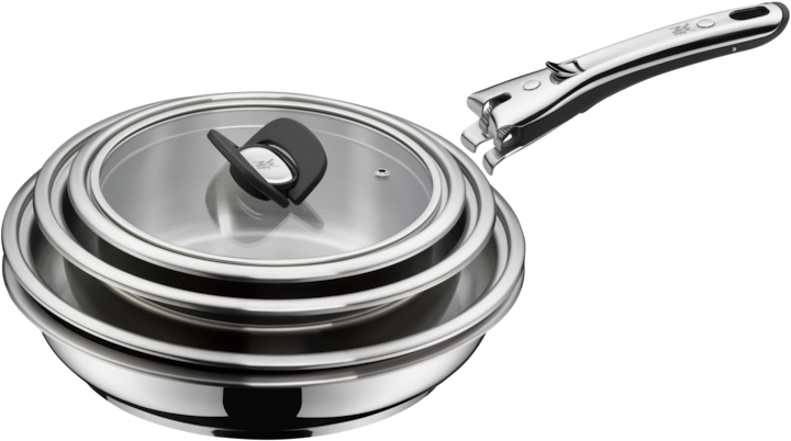 Produktbild WMF Compact Cuisine Topf-Set, 3-teilig (Pfannenset + Topfset, Edelstahl)