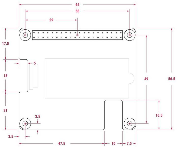 Image du produit Raspberry Pi Official M.2 HAT+ for 5