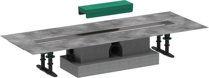 hansgrohe HG Set complet uBox universal pour caniveaux de douche Set de finition standard 700mm (700 mm)