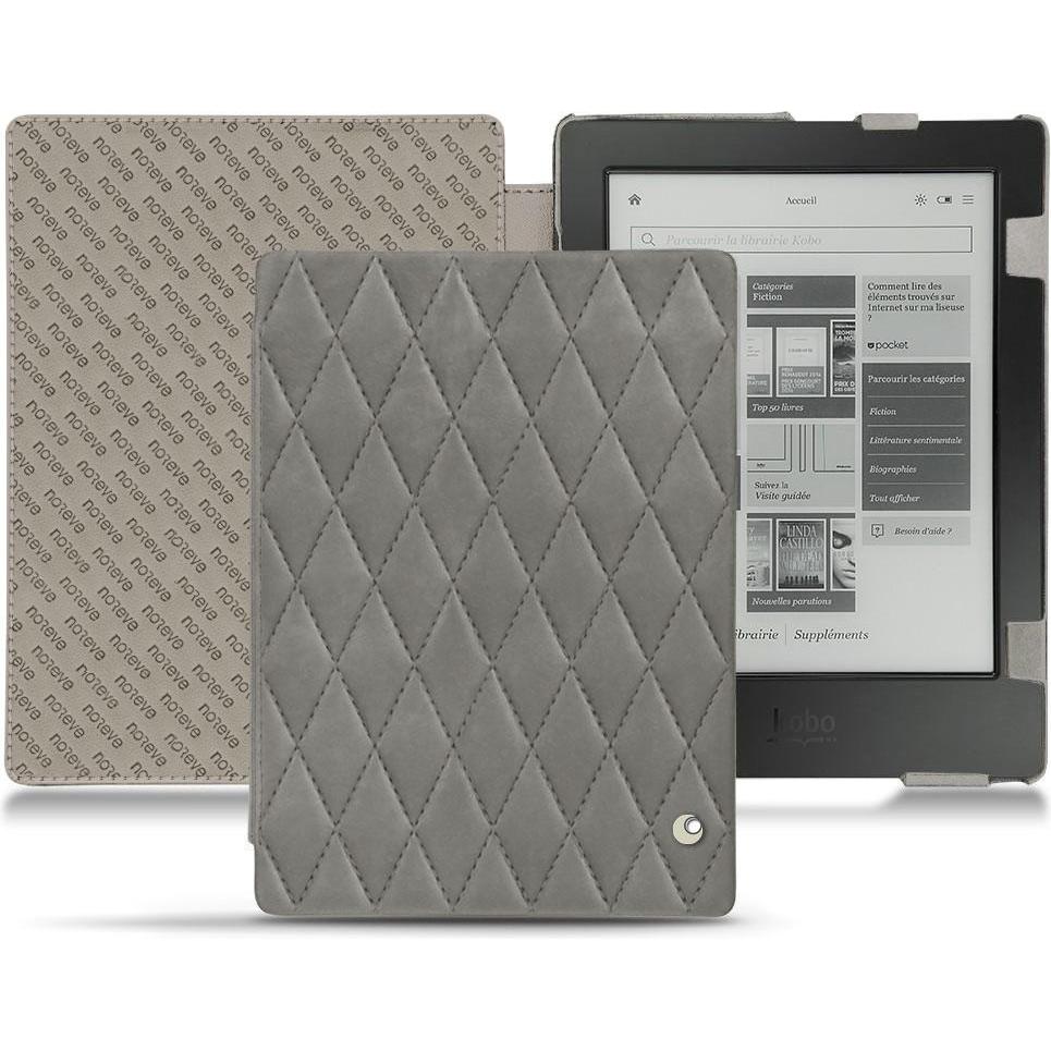 Noreve Lederschutzhülle horizontal (Aura H2O), Tablet Hülle, Grau