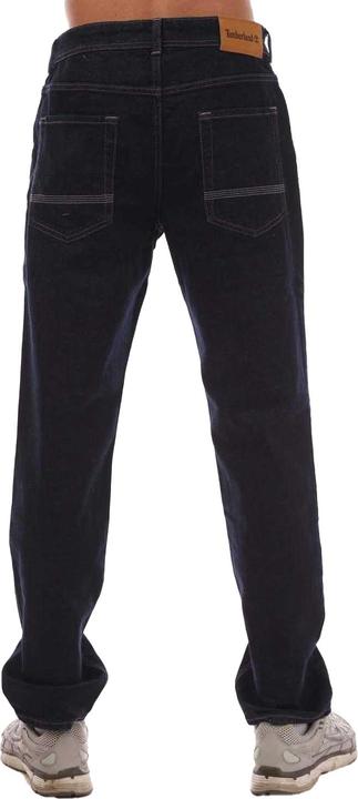 Actual product image Timberland Mens Sandown Leather Patch Straight Jeans (32)