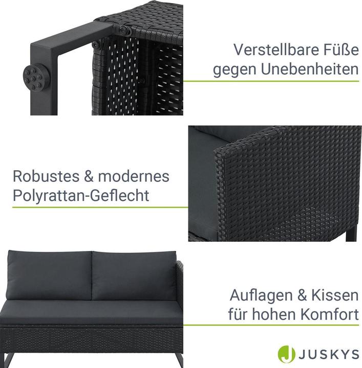 Produktbild Juskys Polyrattan Lounge