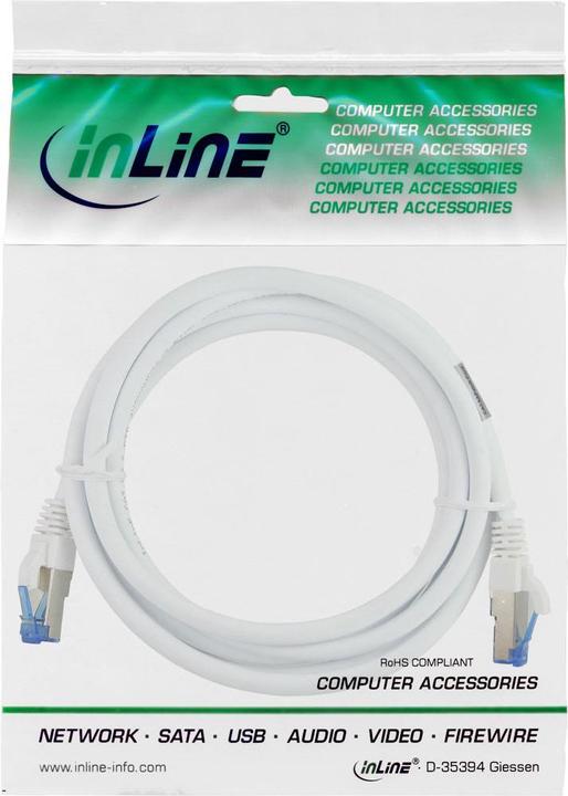 Produktbild InLine Patchkabel (S/FTP, CAT6a, 0.30 m)