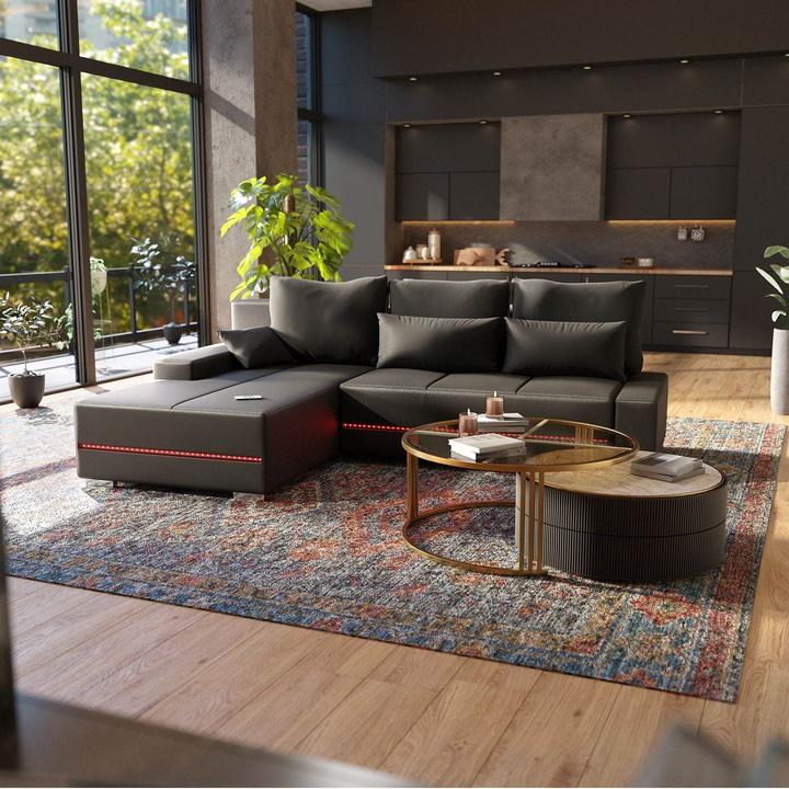 Produktbild Juskys Sofa Davos Links (Ecksofa)