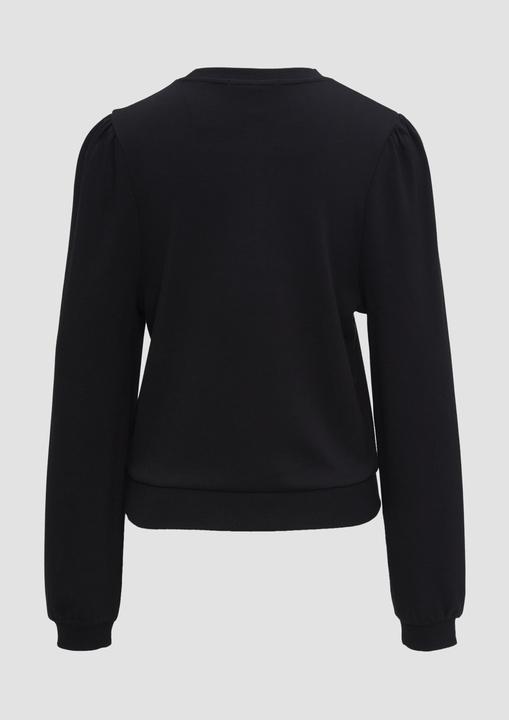 Produktbild s.Oliver Sweatshirt Viskosemix-Sweatshirt mit Puffärmeln (S, XS)