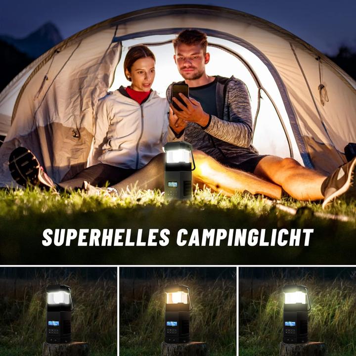 Actual product image Libovgogo Kurbelradio DF585D mit Bluetooth und Campinglampe (DAB+)