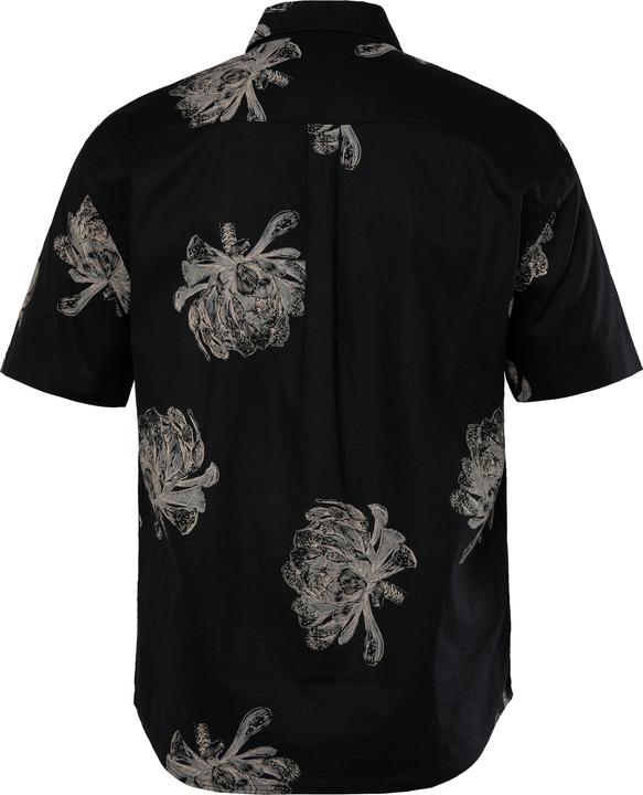 Actual product image JP1880 JP 1880 linen-blend shirt, short sleeve, Kent collar, all-over print, modern fit, up to 8 XL (4XL)