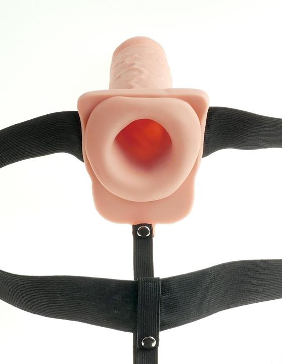 Produktbild Pipedream 7" Hollow Rechargeable Strap-On with Balls, Flesh