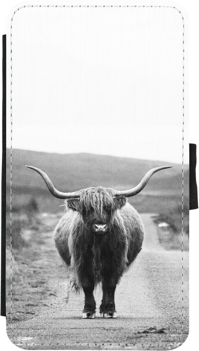 Actual product image PhoneLook Cover Wallet black Highland cattle (Apple iPhone X, Apple iPhone XS)