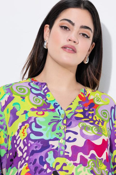 Produktbild Angel of Style Bluse, A-Linie, Korallen-Druck (44)