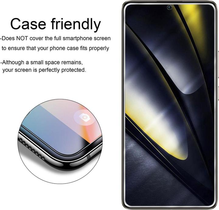 Produktbild Cadorabo Display Schutzglas Folie für Xiaomi Poco F6 3er Pack (3 Stk., Xiaomi Poco F6)