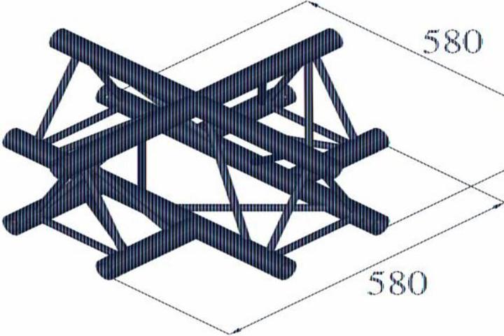 Productafbeelding Alutruss DECOLOCK DQ3-PAC41 4-weg kruising