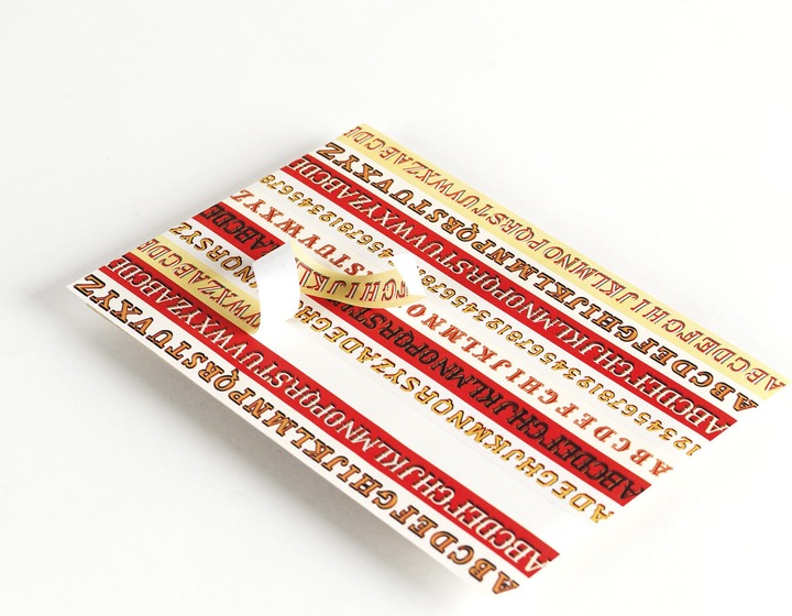 Actual product image Label & Sticker Book VINTAGE ALPHABETS (Gift box, 1 x)