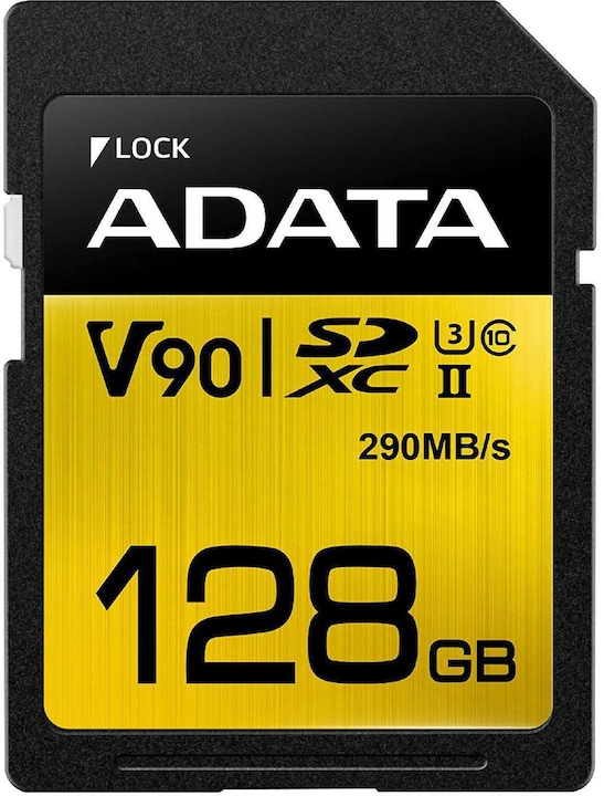 Adata SDXC card Premier ONE UHS-II 128 GB (128 GB, SDXC, U3, UHS-II)