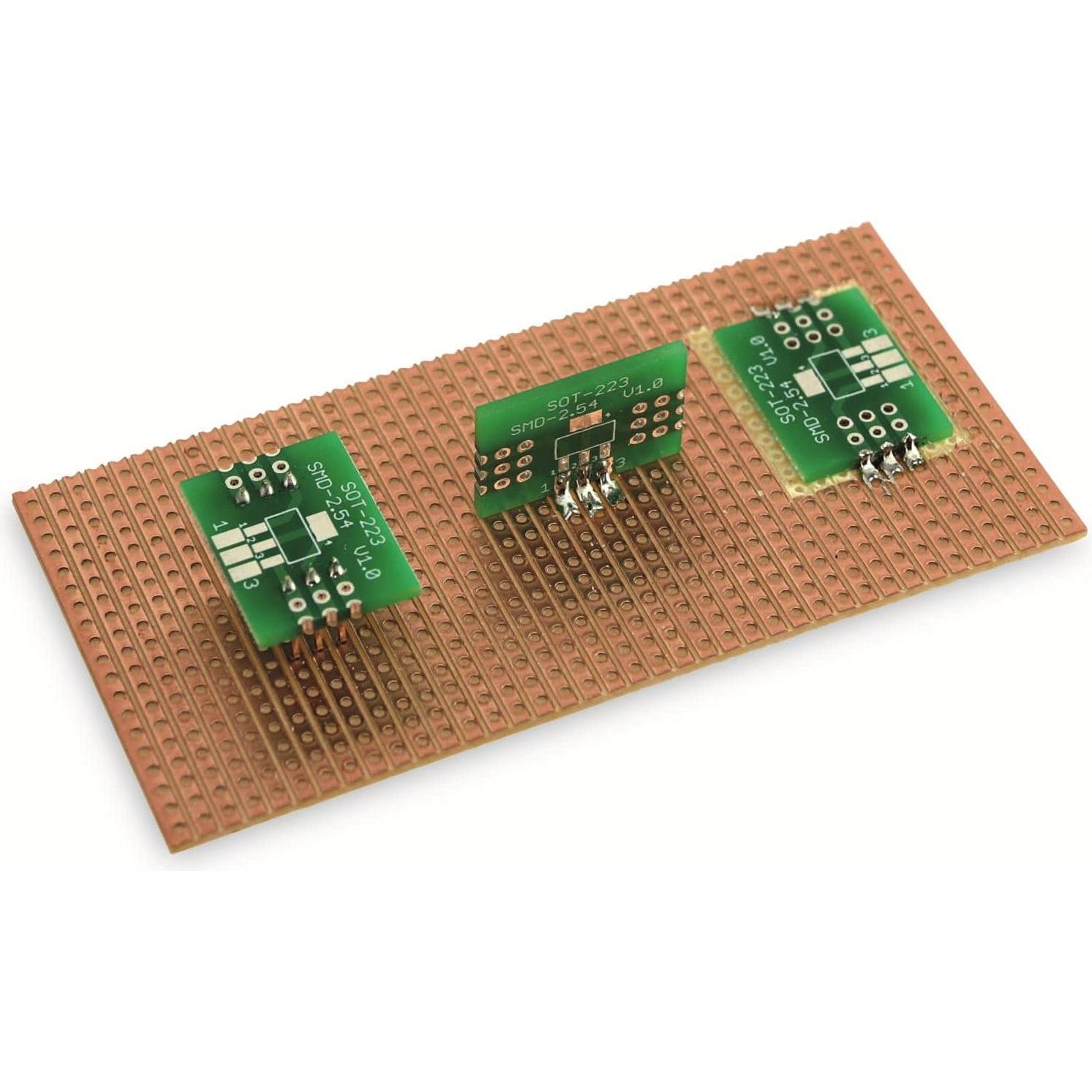 Thumbnail - Pollin Electronic Adapterplatine SOT-223, 4-fach, RM2,54, Audio Adapter