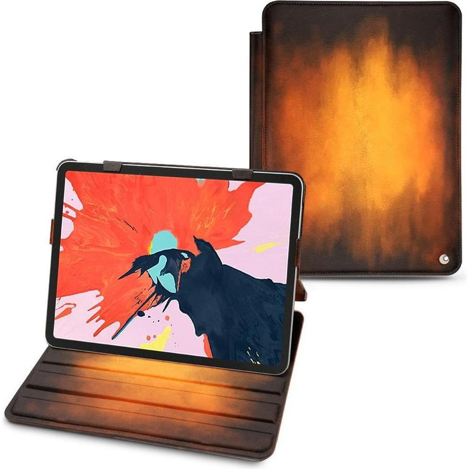 Noreve Lederschutzhülle horizontal (iPad Pro 12.9 2018 (3. Gen)), Tablet Hülle, Violett