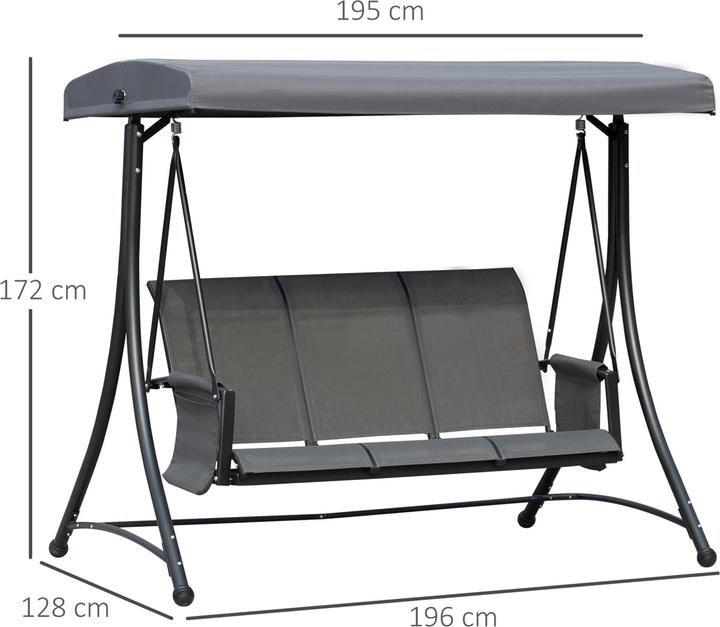 Immagine prodotto Outsunny Altalena Hollywood per 3 persone