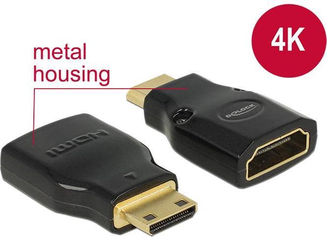 Produktbild Delock Mini HDMI zu HDMI (Mini HDMI, 3.23 cm)