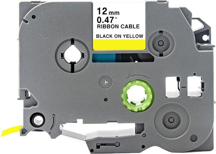 Produktbild Hermex Alternatives Etikettenband zu Brother TZe-FX631 Beschriftungsband (1.20 cm, Gelb, Schwarz)