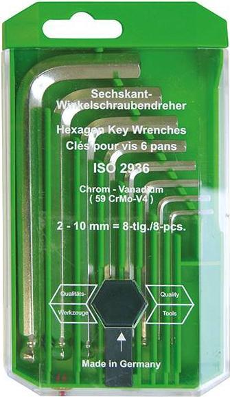 Actual product image Haupa Key set hexagonal PVC base 8pcs 2- 100915