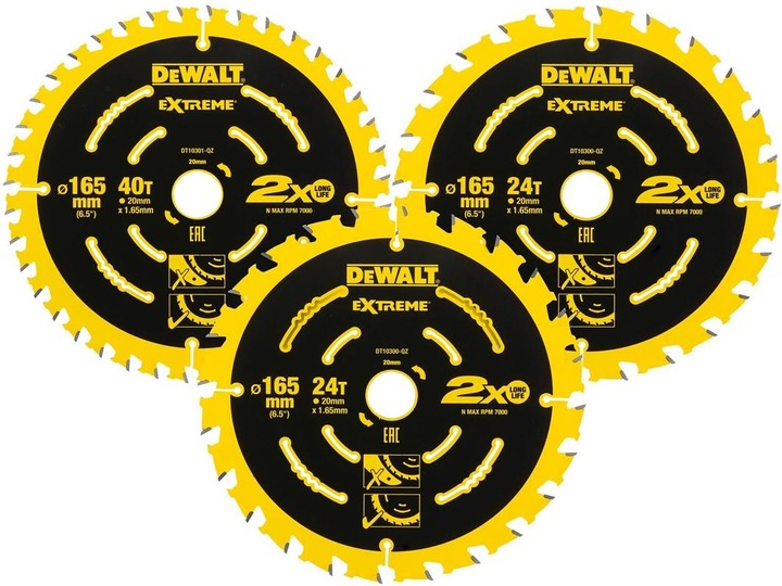 Actual product image DeWalt Circular saw blade set DT10397