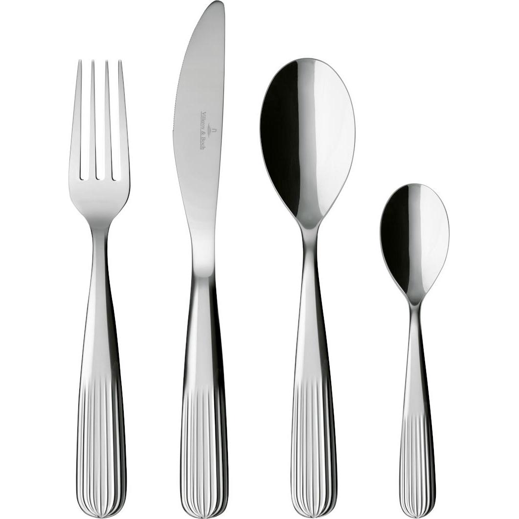 Villeroy & Boch Tafelbesteck 24tlg. Rose Garden, Besteck, Silber