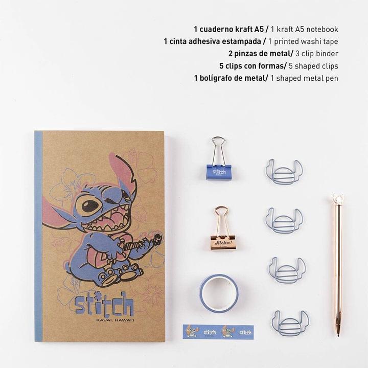 Image du produit Cerda Lilo & Stitch - Set de Papeterie (A5, Couverture rigide)