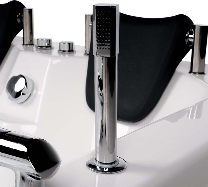 Actual product image Home Deluxe Whirlpool bath 2 persons DOLPHIN (left) - 180x120x65cm (120 cm, 180 cm)