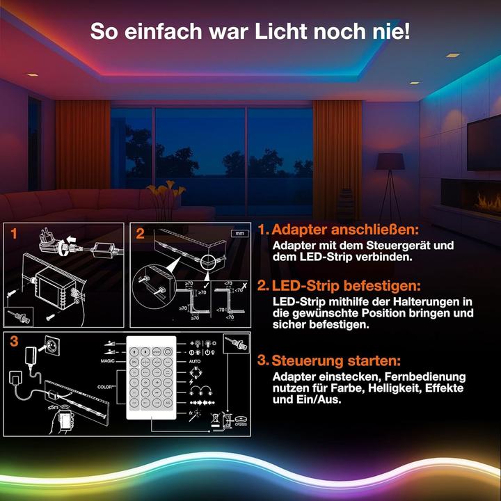 Actual product image Ledvance Smart LED Strip (RGB, 500 cm, Indoor)